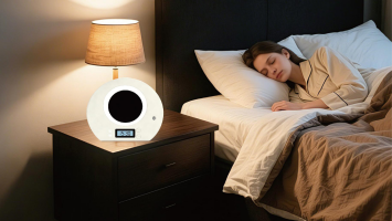 Datasea acoustic sleep-health device on a bedside table